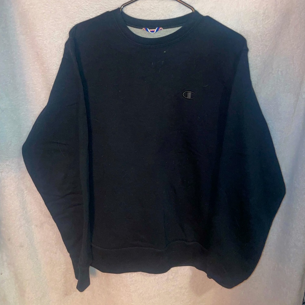 Champion Black Crewneck Sweatshirt size small